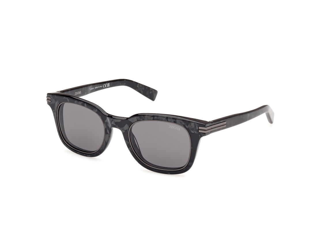 Sunglasses ermenegildo zegna ez0238 05a negro masculino size 50mm - Main view