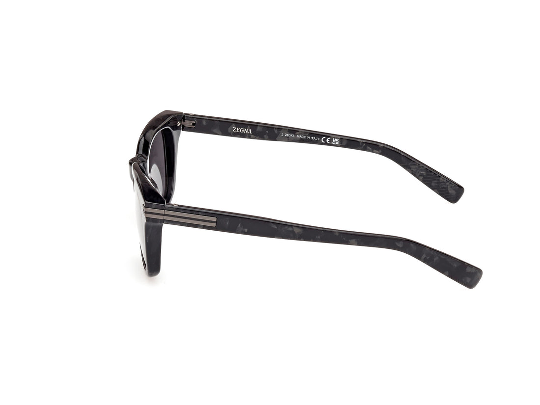 Sunglasses ermenegildo zegna ez0238 05a negro masculino size 50mm - Detailed view