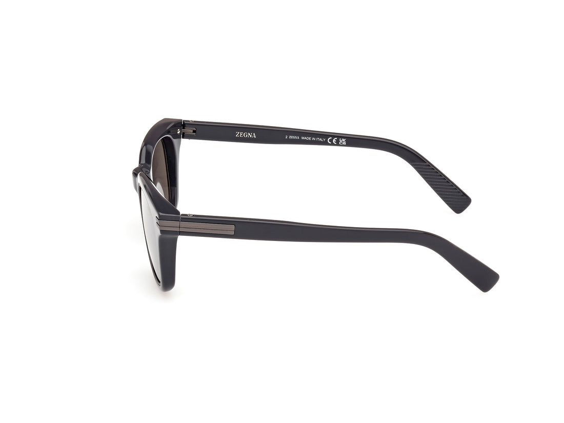 Sunglasses ermenegildo zegna ez0238 20a gris masculino size 50mm - Detailed view
