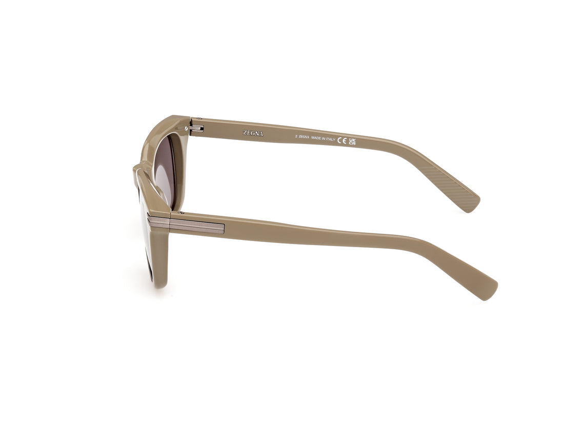 Lunettes de soleil ermenegildo zegna ez0238 45a marron masculino taille 50mm - Vue détaillée