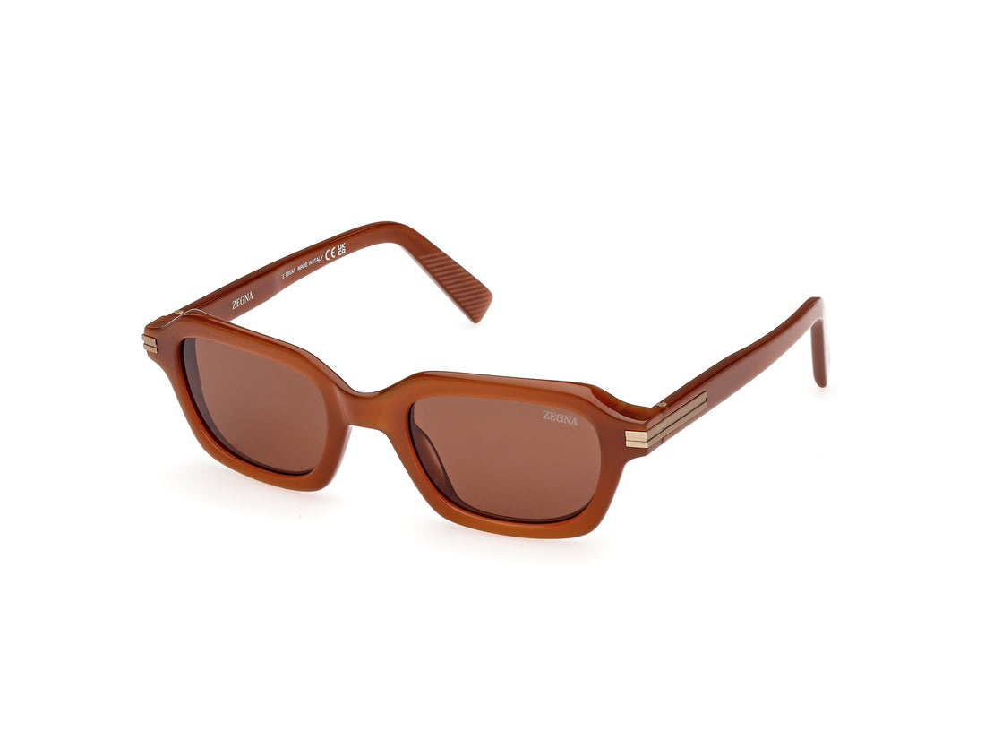 Lunettes de soleil ermenegildo zegna ez0239 45e marron masculino taille 51mm - Vue principale