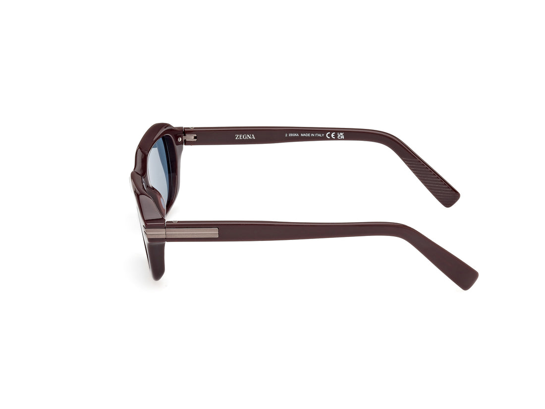 Lunettes de soleil ermenegildo zegna ez0239 48v marron masculino taille 51mm - Vue détaillée