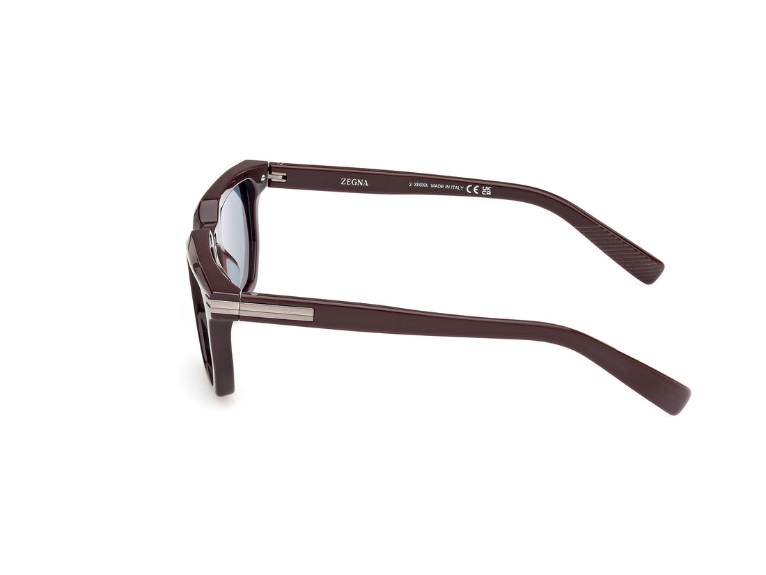 Lunettes de soleil ermenegildo zegna ez0240 48v marron masculino taille 54mm - Vue détaillée