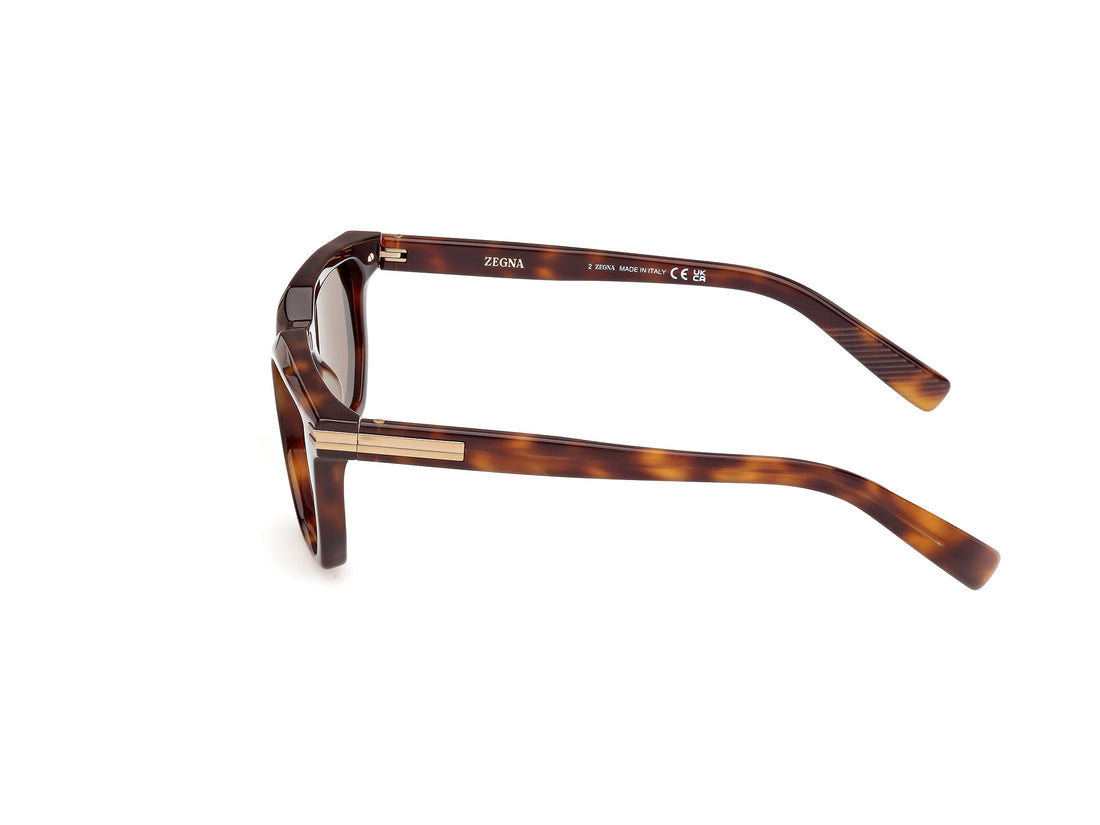 Sunglasses ermenegildo zegna ez0240 52j havana masculino size 54mm - Detailed view