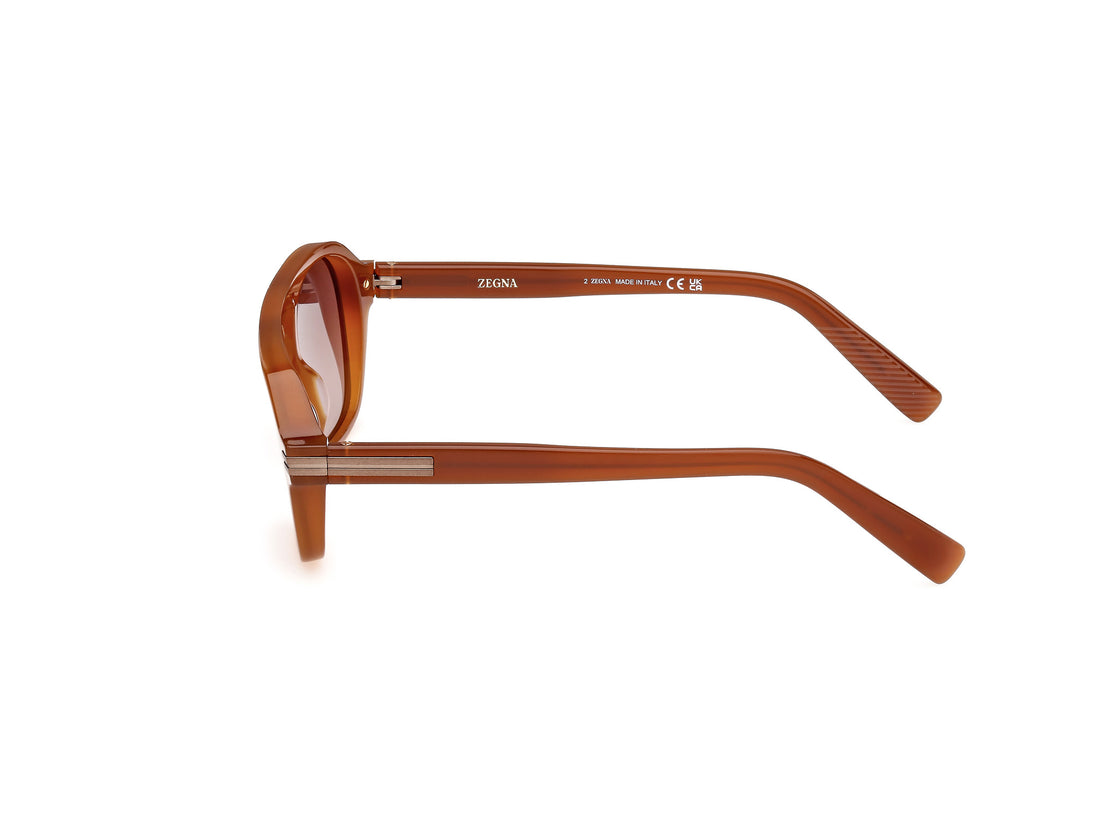 Lunettes de soleil ermenegildo zegna ez0241 45f marron masculino taille 51mm - Vue détaillée