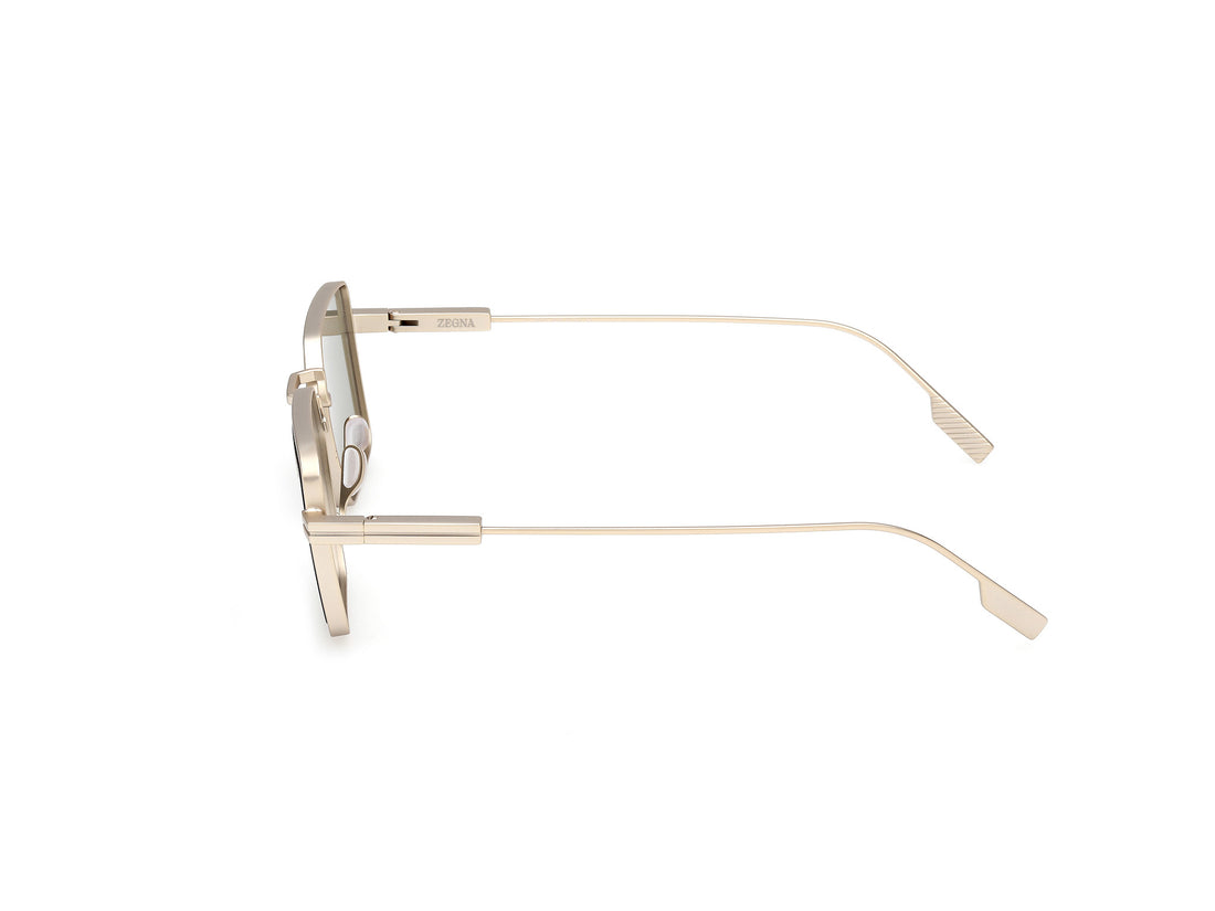 Sunglasses ermenegildo zegna ez0243 32n dorado rectangular masculino size 56mm - Detailed view