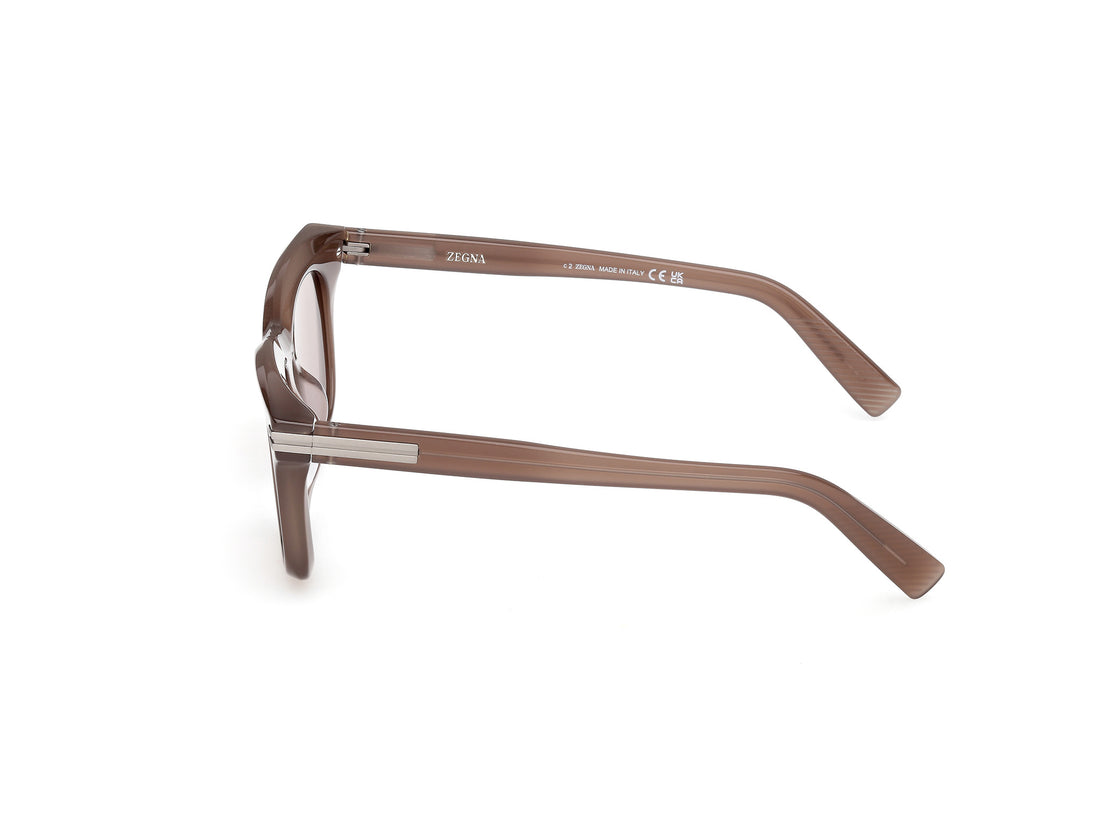 Lunettes de soleil ermenegildo zegna ez0270 51e round masculino taille 49mm - Vue détaillée