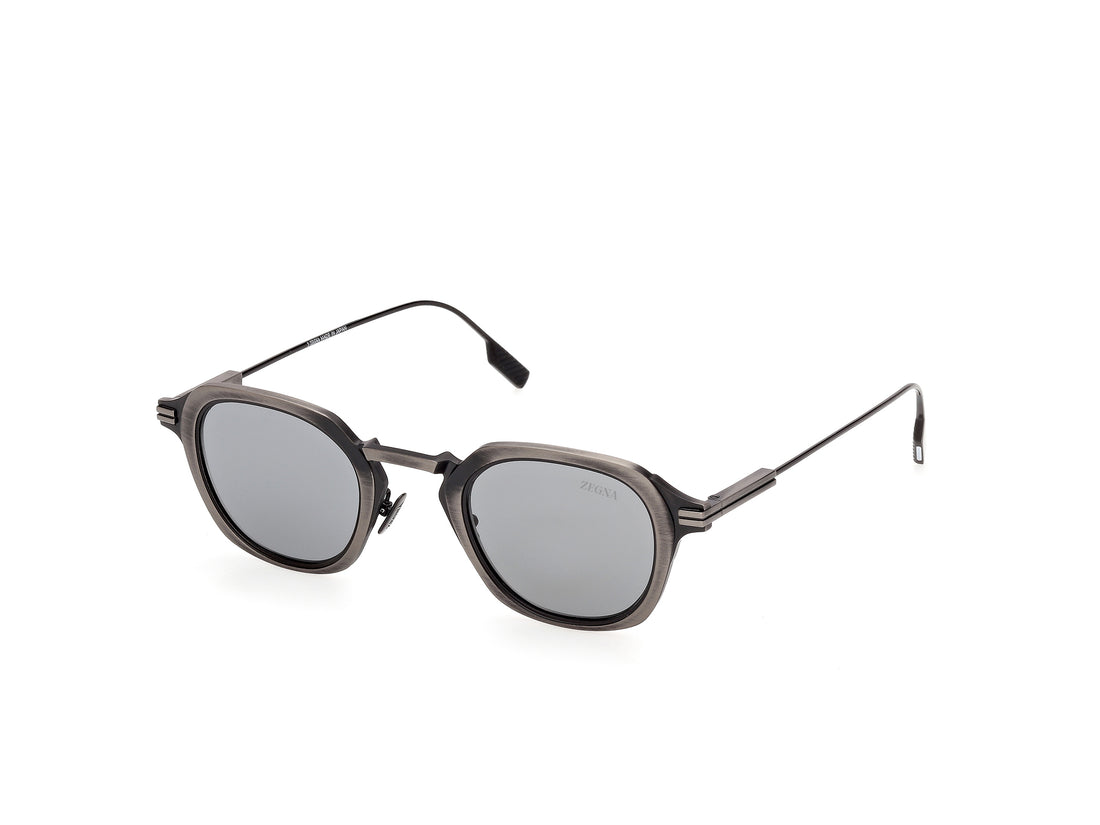 Lunettes de soleil ermenegildo zegna ez0314 13a plateado geometric masculino taille 46mm - Vue principale