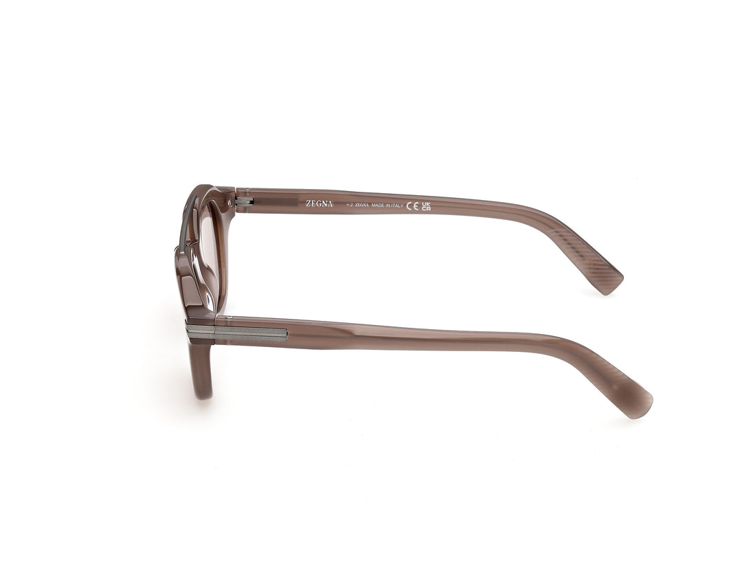 Lunettes de soleil ermenegildo zegna ez0319 45e marron geometric masculino taille 46mm - Vue détaillée