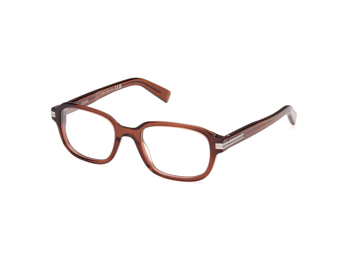 Brillen ermenegildo zegna ez5280 045 marron masculino größe 52mm - Hauptansicht