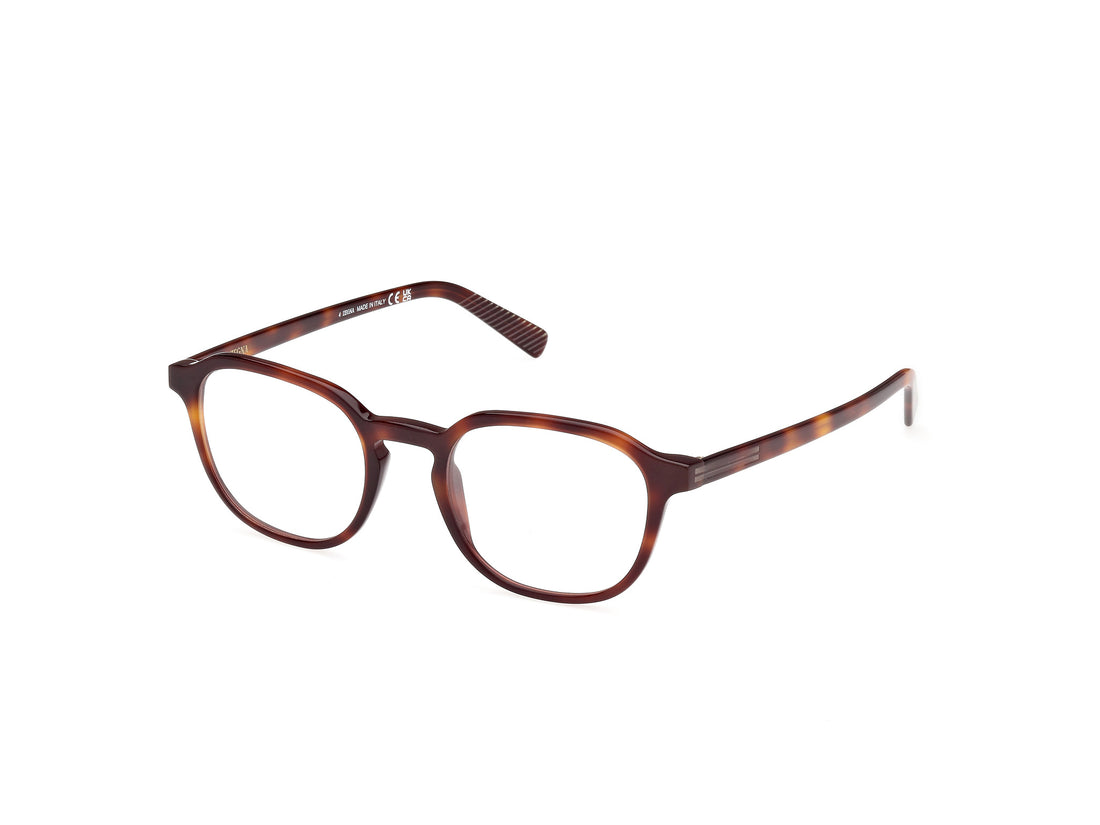 Brillen ermenegildo zegna ez5284 052 havana masculino größe 49mm - Hauptansicht