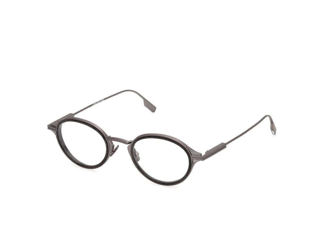 Brillen ermenegildo zegna ez5350 009 plateado oval masculino größe 48mm - Hauptansicht