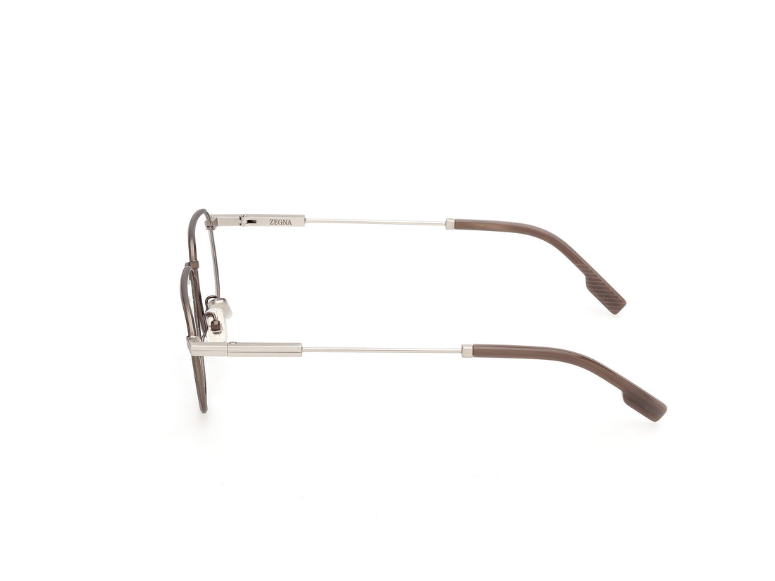 Occhiali da vista ermenegildo zegna ez5353 013 plateado geometric masculino taglia 53mm - Vista dettagliata