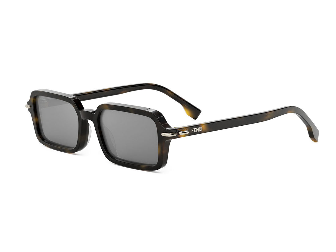 Lunettes de soleil fendi selleria fe40174i 52c havana rectangular femenino taille 51mm - Vue principale
