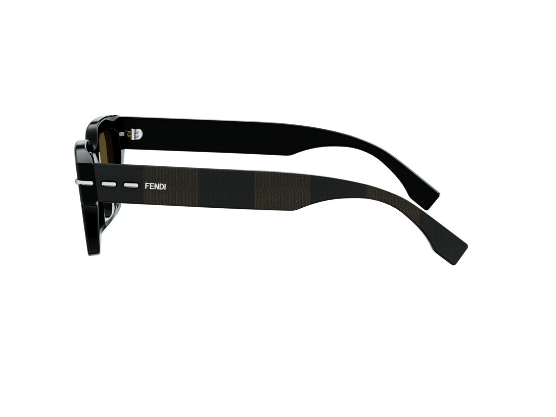 Lunettes de soleil fendi selleria fe40191i 50e brown rectangular masculino taille 50mm - Vue détaillée