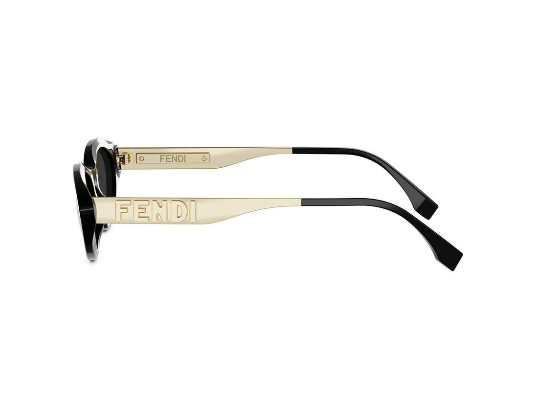 Lunettes de soleil fendigraphy fe40202i 01a black cat eye femenino taille 51mm - Vue détaillée