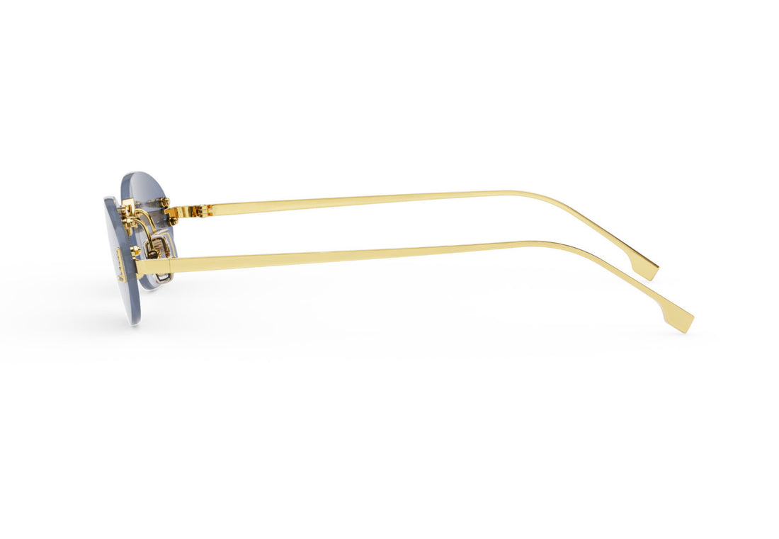 Lunettes de soleil fendi first crystal fe4075us 30v gold oval femenino taille 54mm - Vue détaillée