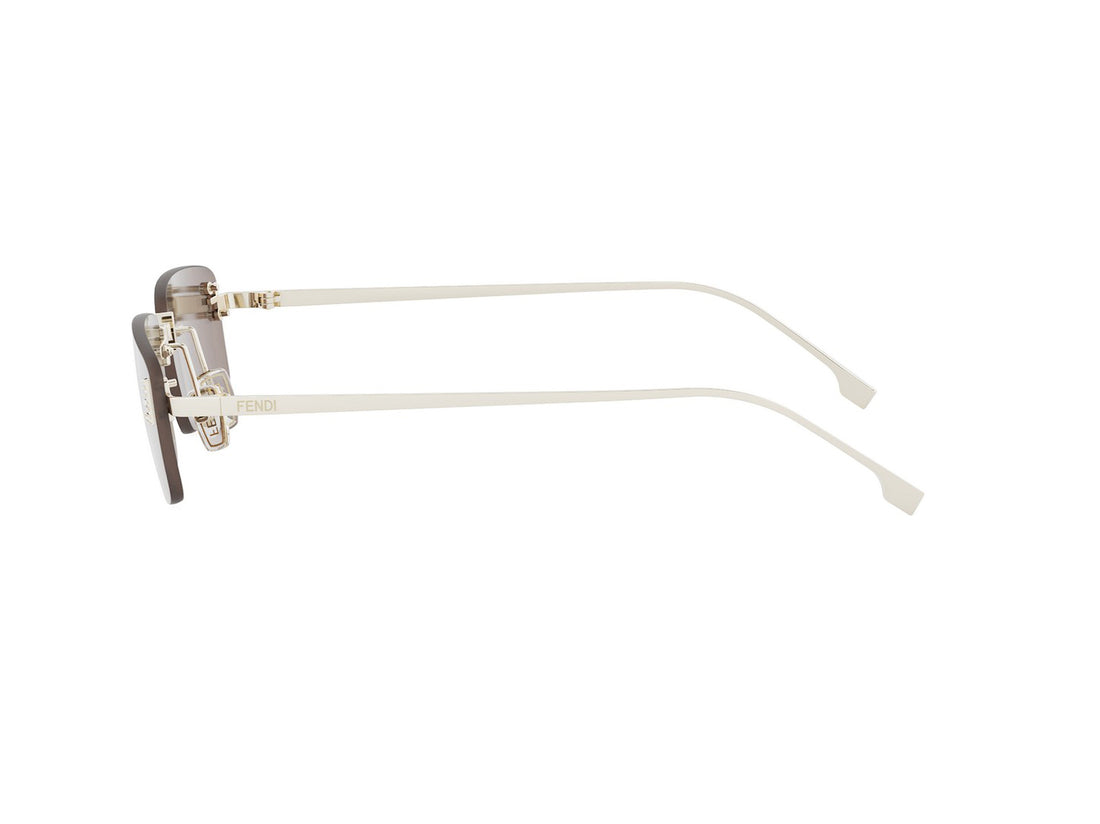 Lunettes de soleil fendi first crystal fe4172us 32g gold rectangular femenino taille 54mm - Vue détaillée