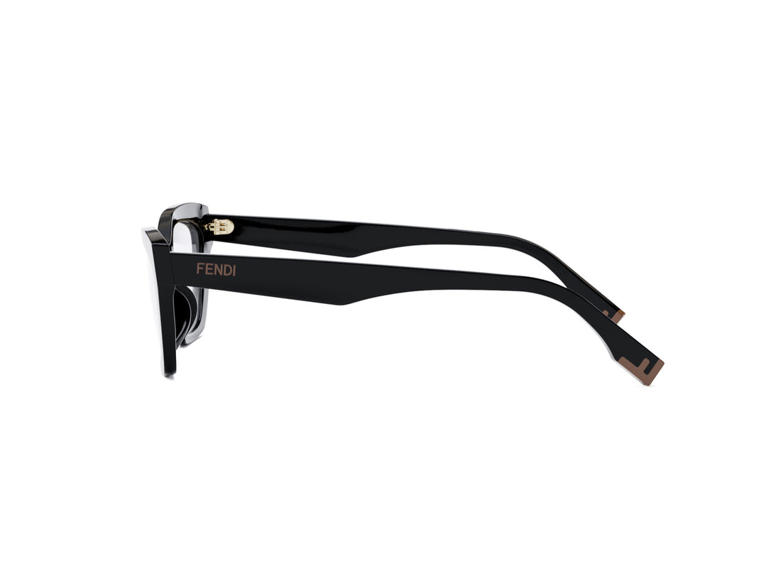 Prescription glasses fendi way fe50067i 001 black cat eye femenino size 54mm - Detailed view