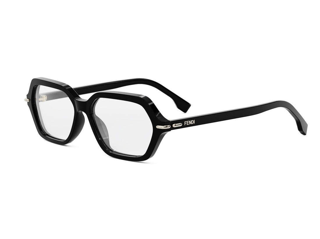 Prescription glasses fendi selleria fe50125i 001 black geometric femenino size 54mm - Main view