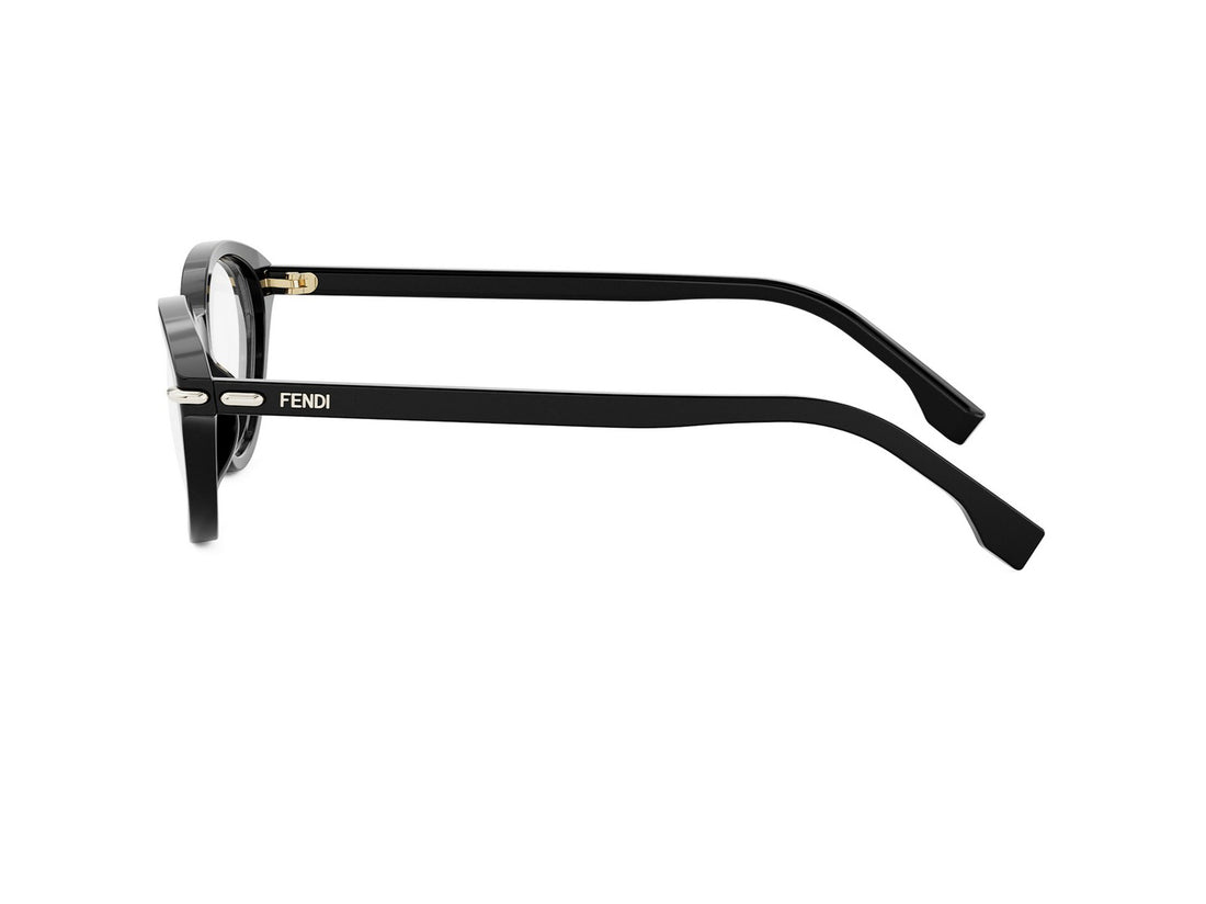 Prescription glasses fendi selleria fe50126i 001 black cat eye femenino size 53mm - Detailed view
