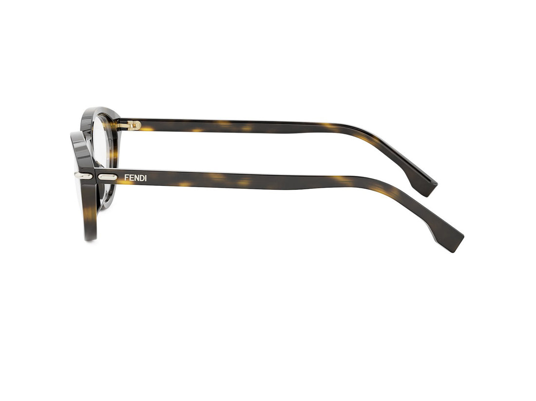 Prescription glasses fendi selleria fe50126i 052 havana cat eye femenino size 53mm - Detailed view