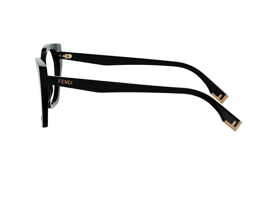 Prescription glasses fendi way fe50136i 001 black geometric femenino size 53mm - Detailed view