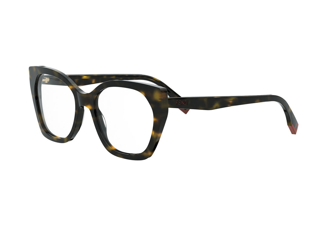Prescription glasses fendi way fe50136i 052 havana geometric femenino size 53mm - Main view