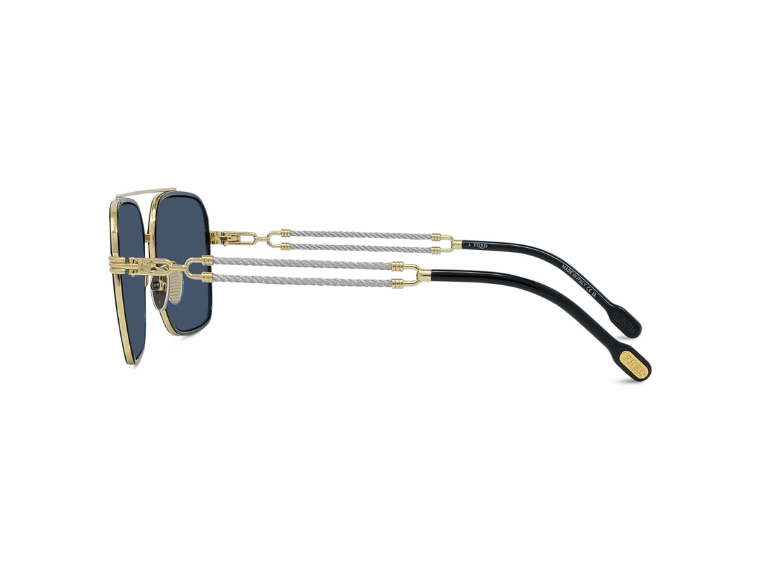 Lunettes de soleil fred double cable fg40080u 30v gold square masculino taille 56mm - Vue détaillée