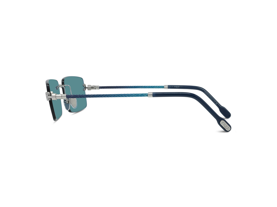 Lunettes de soleil fred manille & cable fg40092u 16v silver rectangular masculino taille 55mm - Vue détaillée