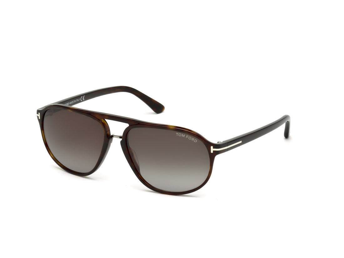 Sonnenbrillen tom ford ft0447 52b havana oval masculino größe 60mm - Hauptansicht