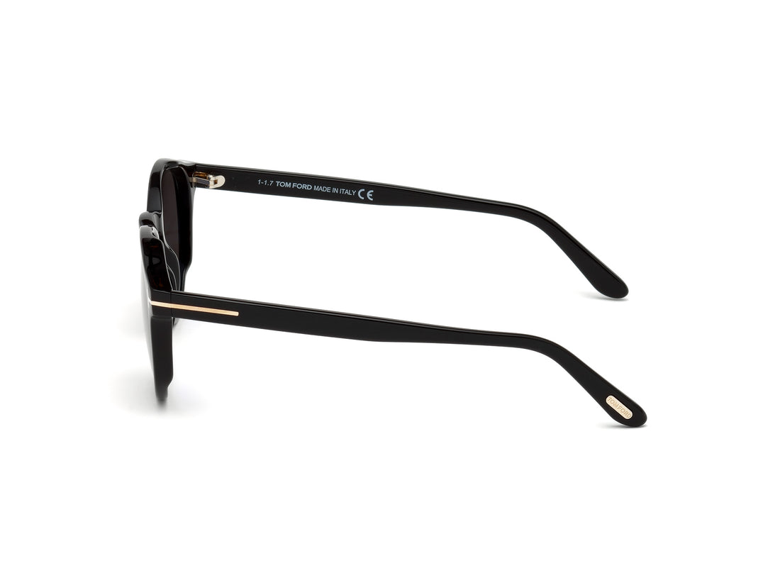 Gafas de sol tom ford ft0591 01a negro round masculino talla 51mm - Vista de detalle