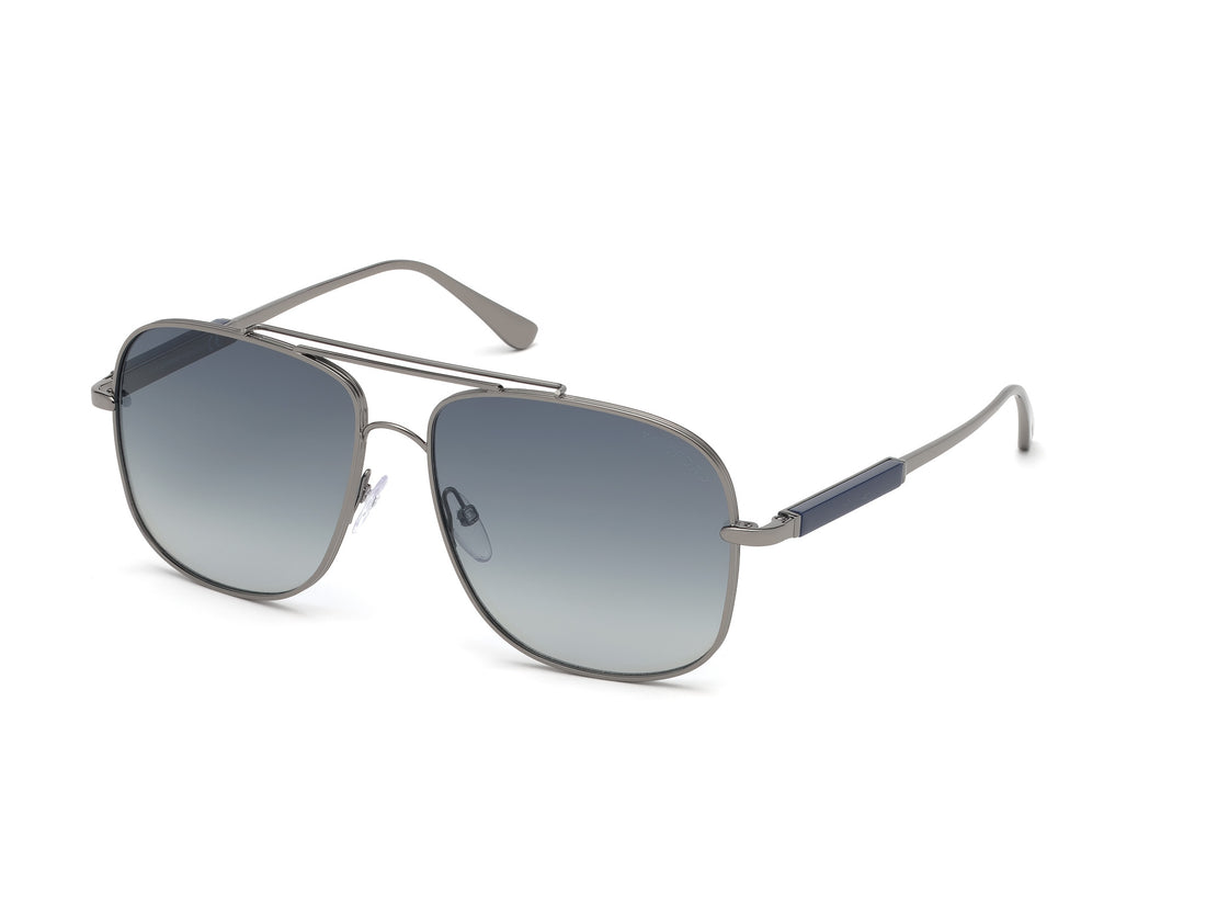 Sonnenbrillen tom ford ft0669 12w plateado square masculino größe 60mm - Hauptansicht