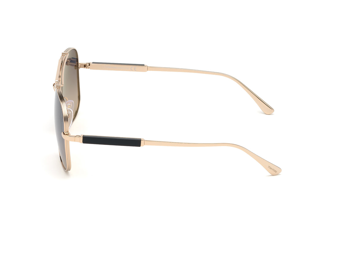 Sonnenbrillen tom ford ft0669 28b dorado square masculino größe 60mm - Detailansicht