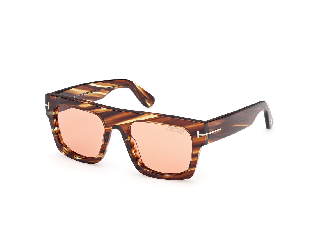 Sunčane naočale tom ford ft0711 fausto 53e havana square masculino veličina 53mm - Glavni prikaz