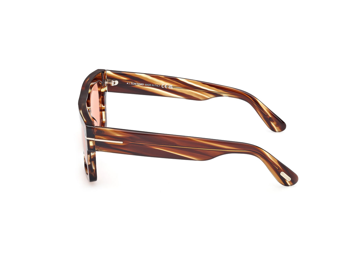 Sunčane naočale tom ford ft0711 fausto 53e havana square masculino veličina 53mm - Detaljni prikaz