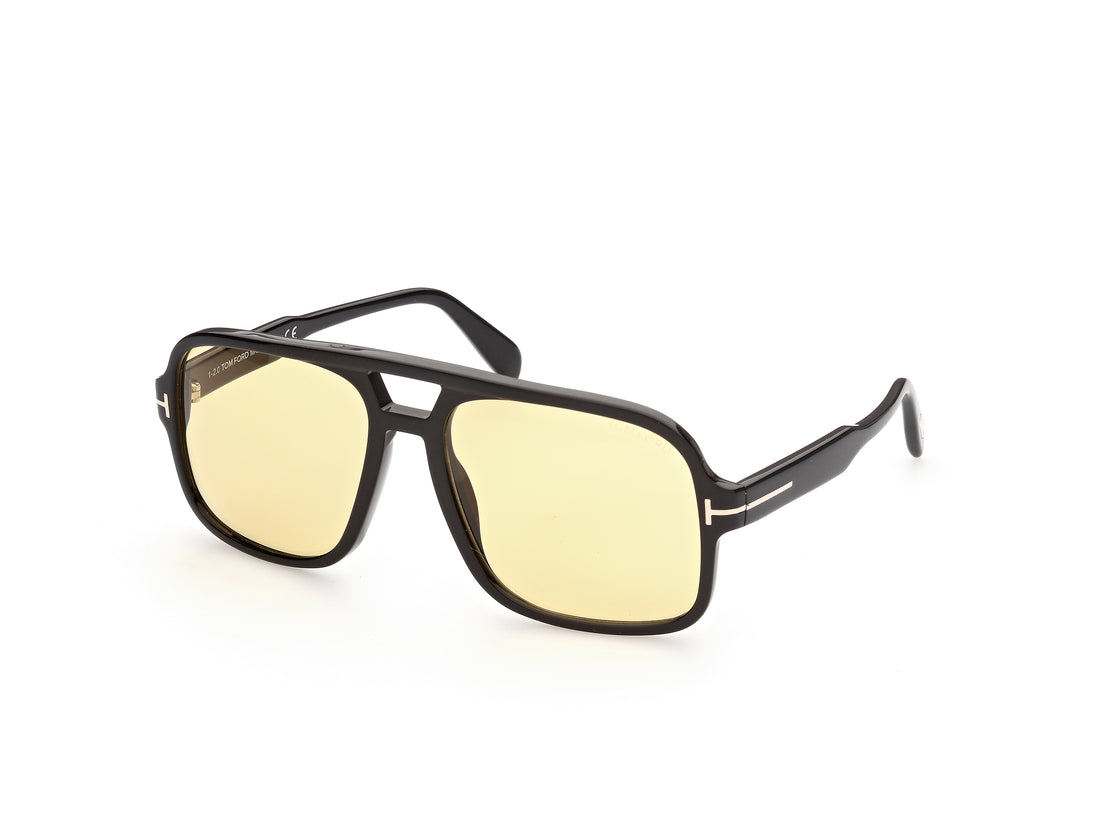 Lunettes de soleil tom ford ft0884 falconer-02 01e negro navigator masculino taille 60mm - Vue principale