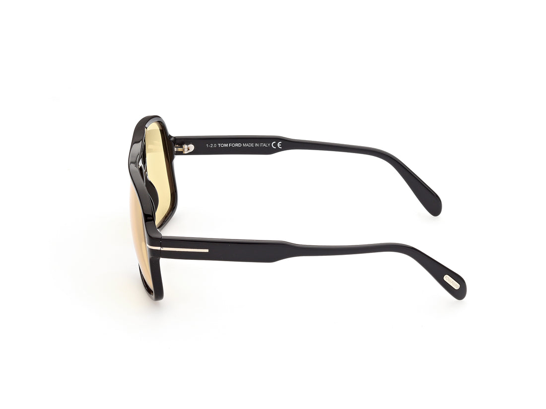 Lunettes de soleil tom ford ft0884 falconer-02 01e negro navigator masculino taille 60mm - Vue détaillée