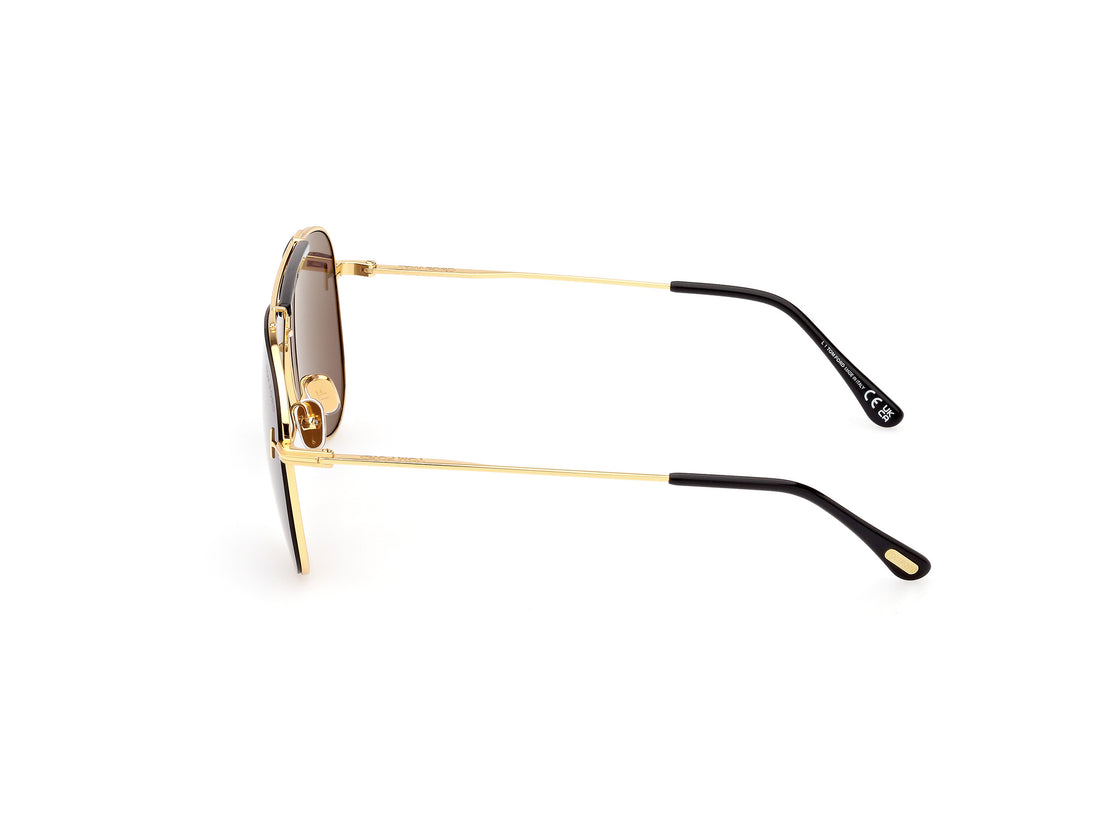 Gafas de sol tom ford ft1018 brady 30a masculino talla 60mm - Vista de detalle