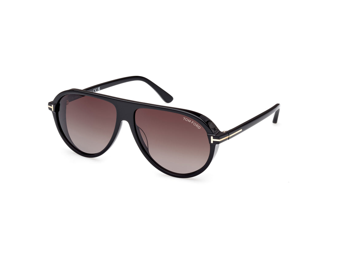 Sonnenbrillen tom ford ft1023 marcus 01b negro pilot masculino größe 60mm - Hauptansicht