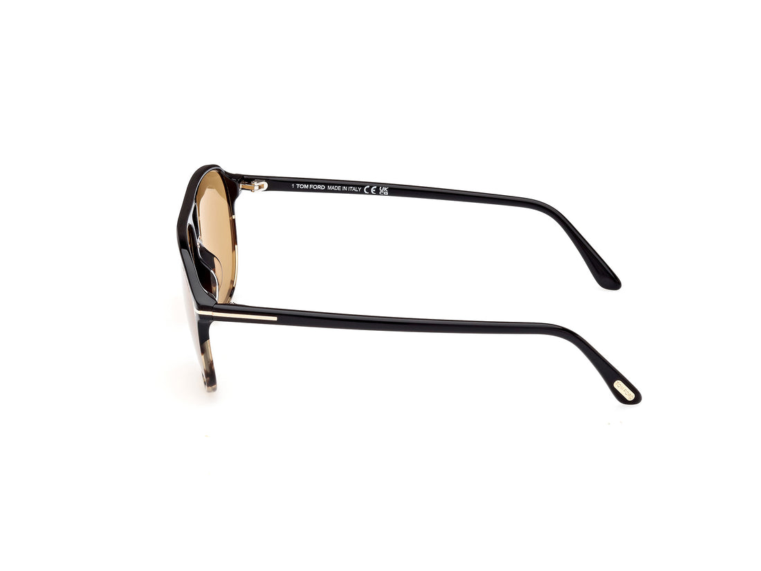 Occhiali da sole tom ford ft1026 bruce 05e negro navigator masculino taglia 61mm - Vista dettagliata