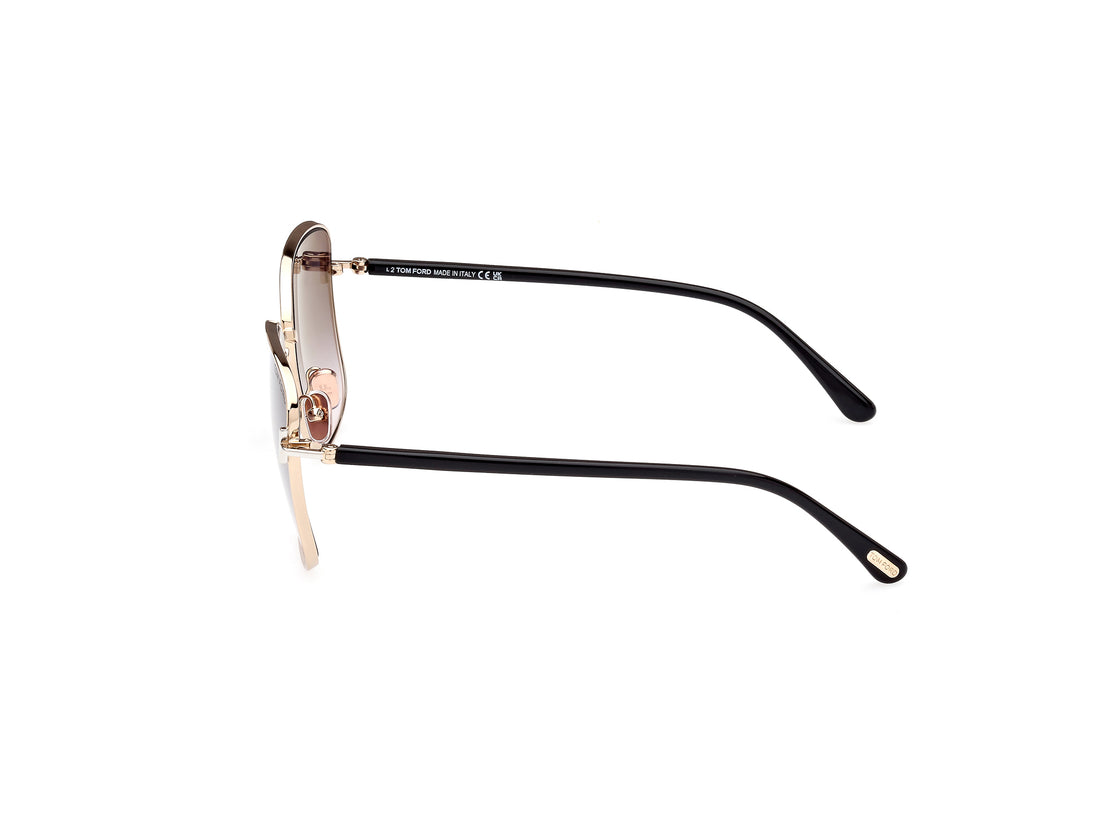 Sonnenbrillen tom ford ft1029 fern 28b dorado square femenino größe 57mm - Detailansicht
