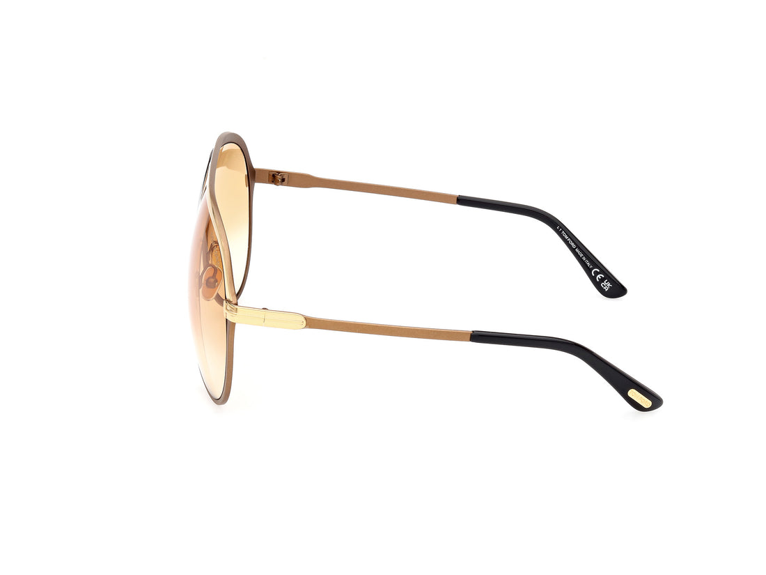 Sonnenbrillen tom ford ft1060 xavier 30f dorado pilot masculino größe 64mm - Detailansicht