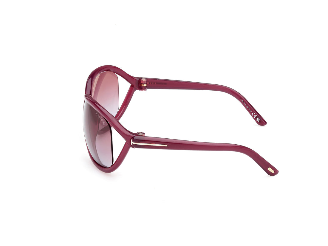 Gafas de sol tom ford ft1069 fernanda 83z morado butterfly femenino talla 68mm - Vista de detalle