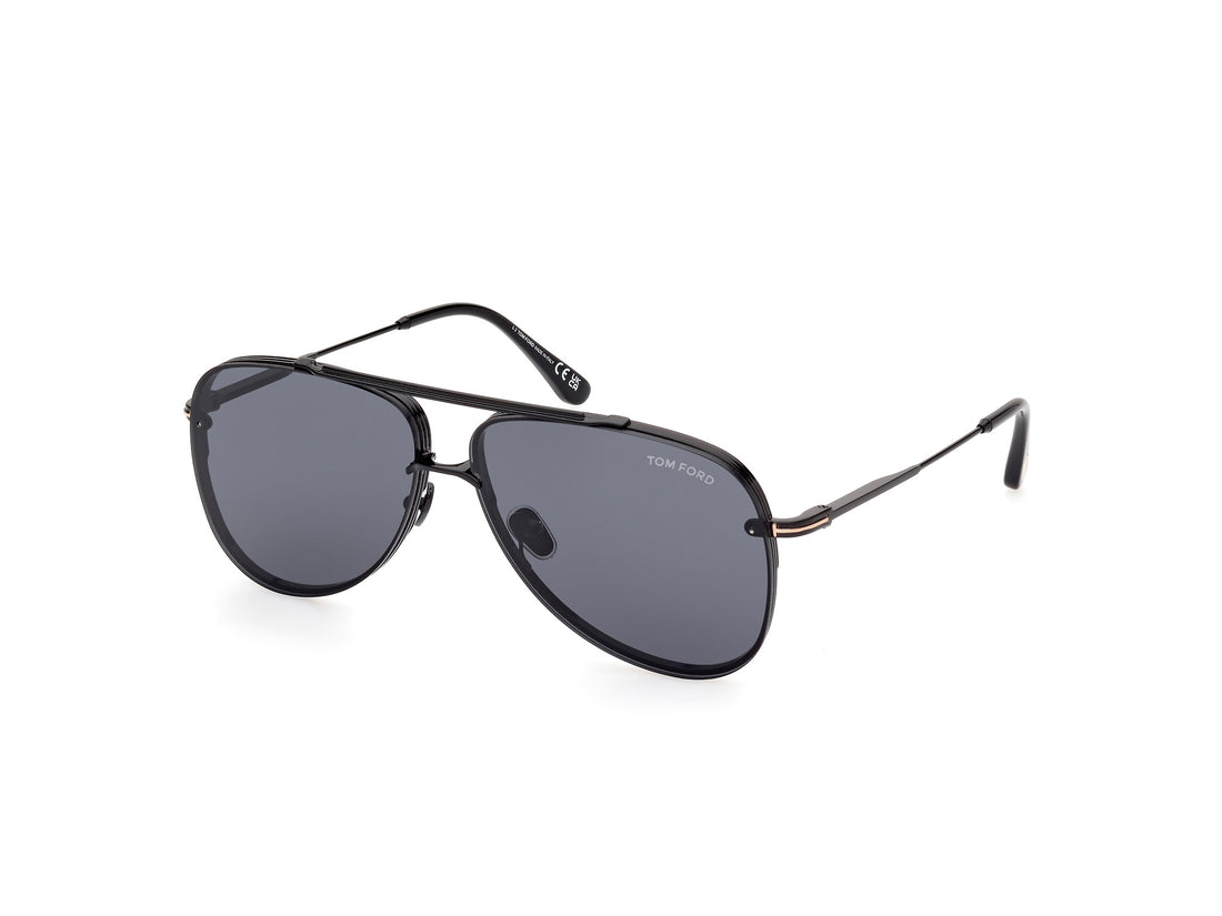 Sonnenbrillen tom ford ft1071 leon 01a negro pilot masculino größe 62mm - Hauptansicht