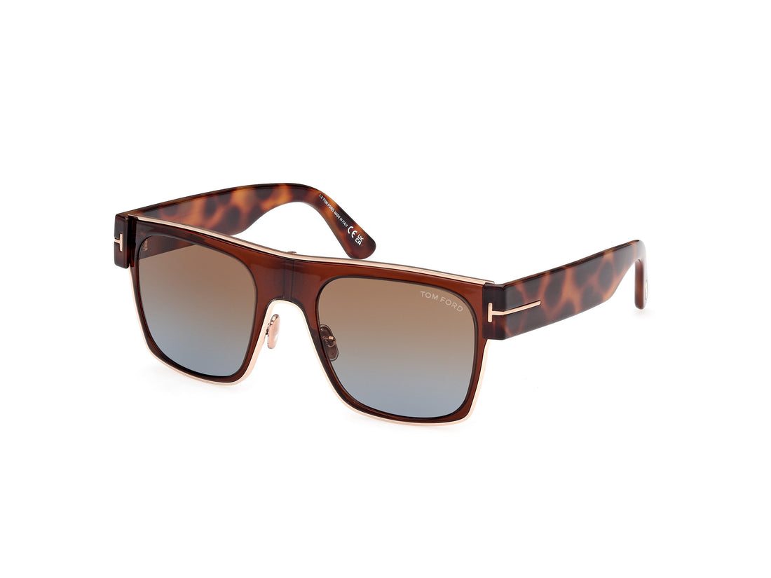 Sonnenbrillen tom ford ft1073 edwin 48f marron square unisex größe 54mm - Hauptansicht