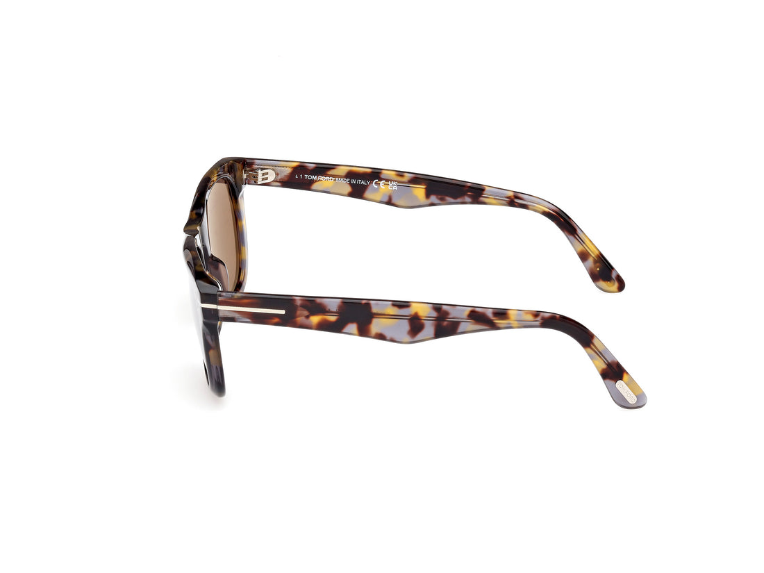 Sonnenbrillen tom ford ft1076 kendel 55l havana square masculino größe 54mm - Detailansicht