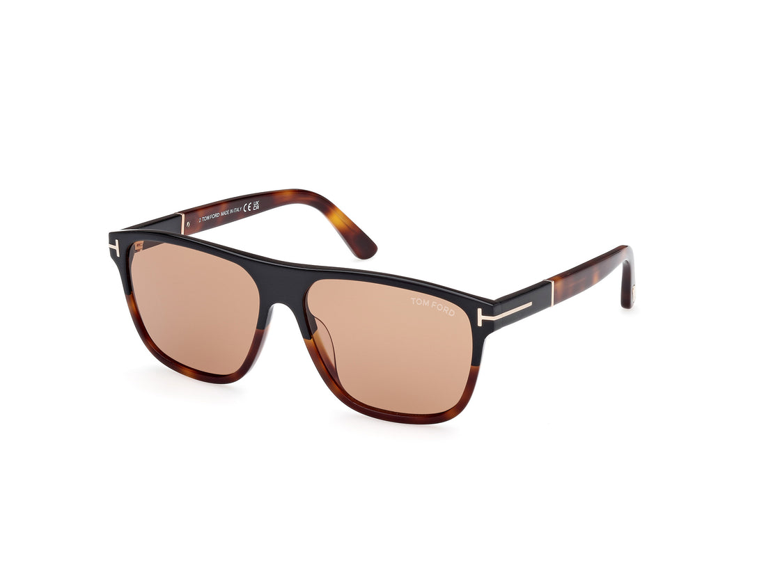 Gafas de sol tom ford ft1081 frances 05e negro square masculino talla 58mm - Vista principal