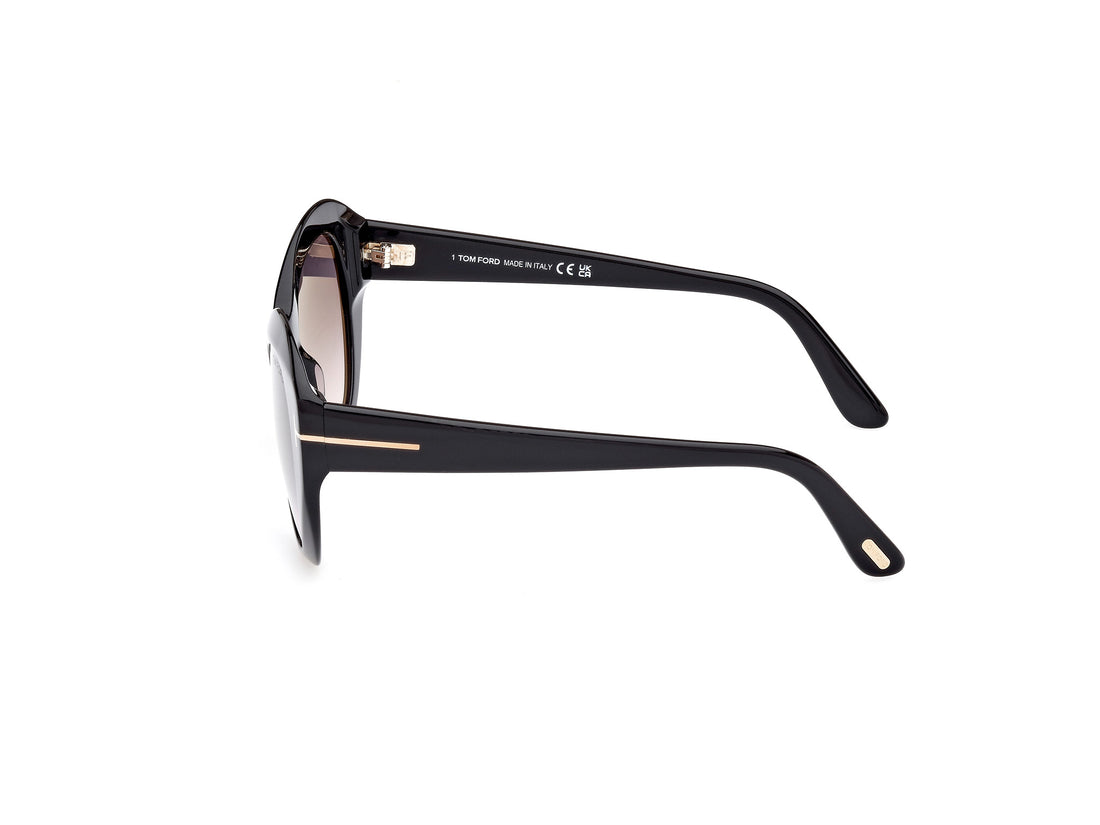Gafas de sol tom ford ft1084 guinivere 01b negro butterfly femenino talla 52mm - Vista de detalle