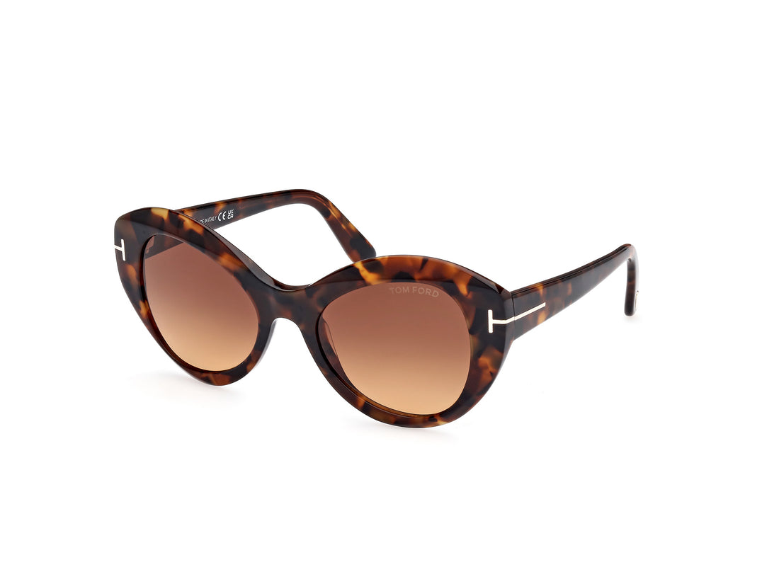 Gafas de sol tom ford ft1084 guinivere 52f havana butterfly femenino talla 52mm - Vista principal